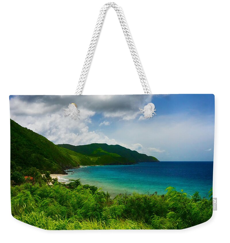 Pristine Weekender Tote Bag featuring the photograph Carambola Resort by Amanda Jones