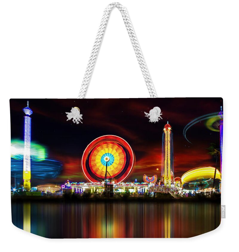 Reflection Weekender Tote Bag featuring the photograph Carnivale by Mark Andrew Thomas