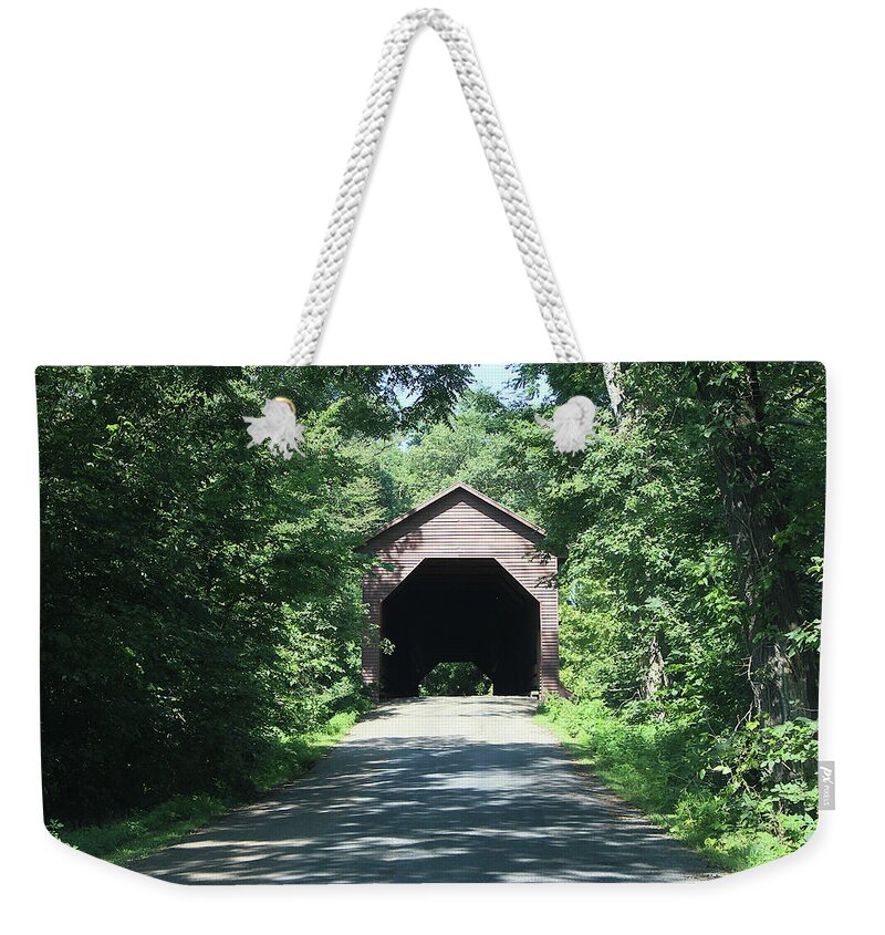 Covered Bridge Weekender Tote Bag featuring the photograph Carrying on the Tradition - 2 by Lin Grosvenor
