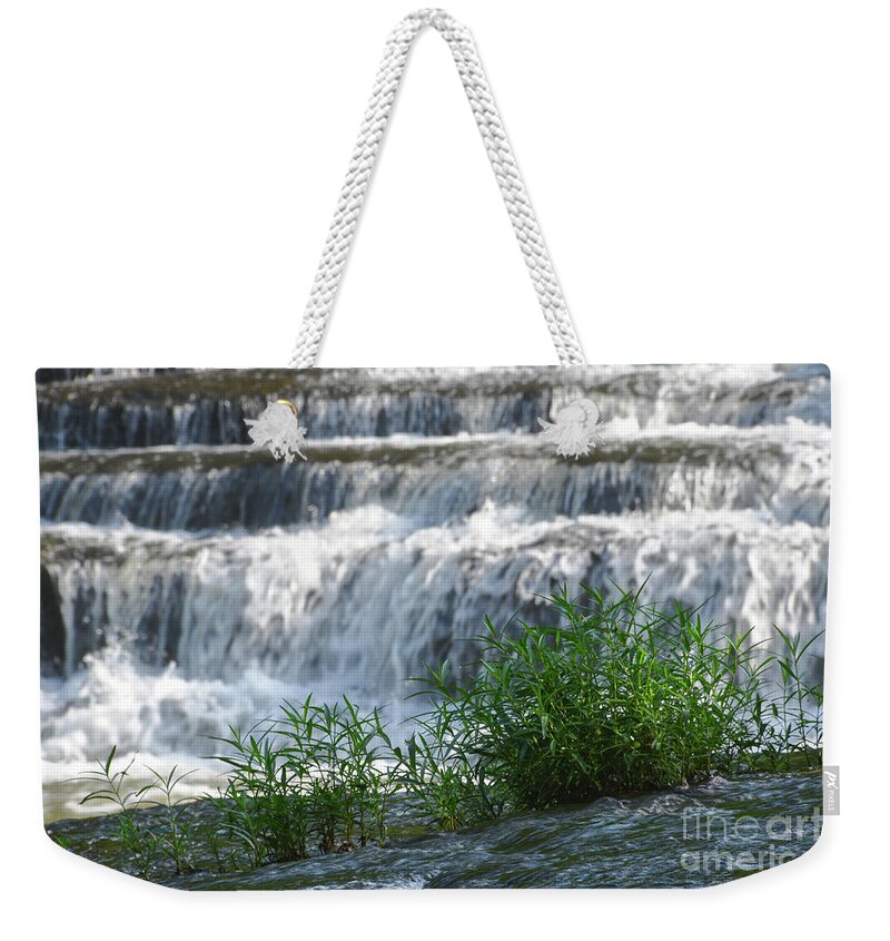 Burgess Falls Weekender Tote Bag featuring the photograph Cascades At Burgess Falls 1 by Phil Perkins