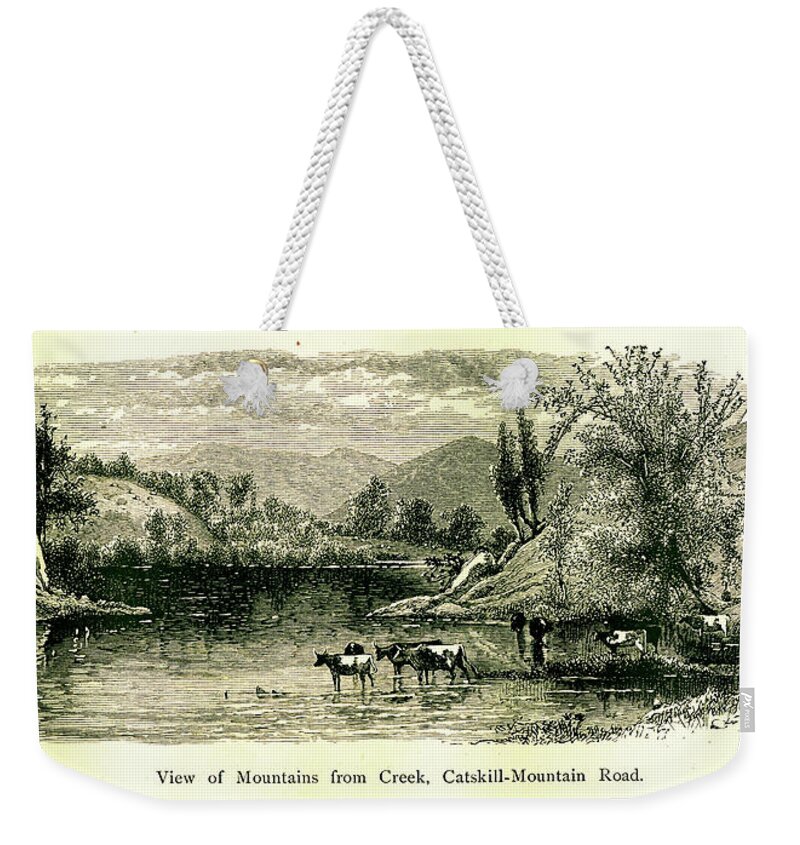Scenics Weekender Tote Bag featuring the digital art Catskill Mountains, New York by Nicoolay