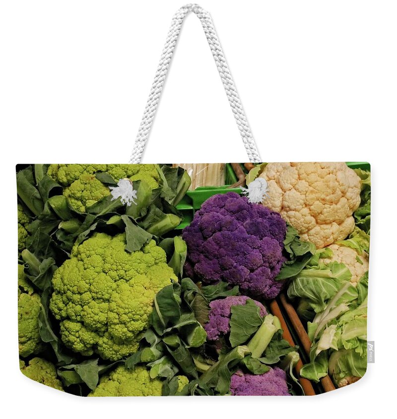 Cauliflowers Weekender Tote Bag featuring the photograph Cauliflowers by Martin Smith