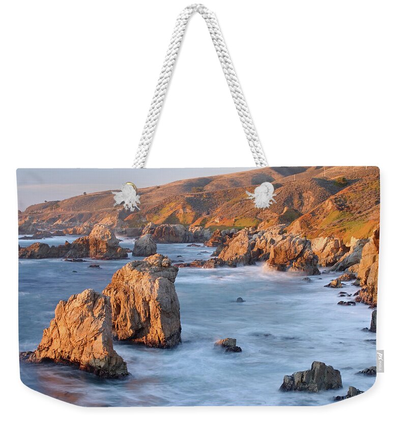 Seascape Weekender Tote Bag featuring the photograph Central Coast Of California by S. Greg Panosian