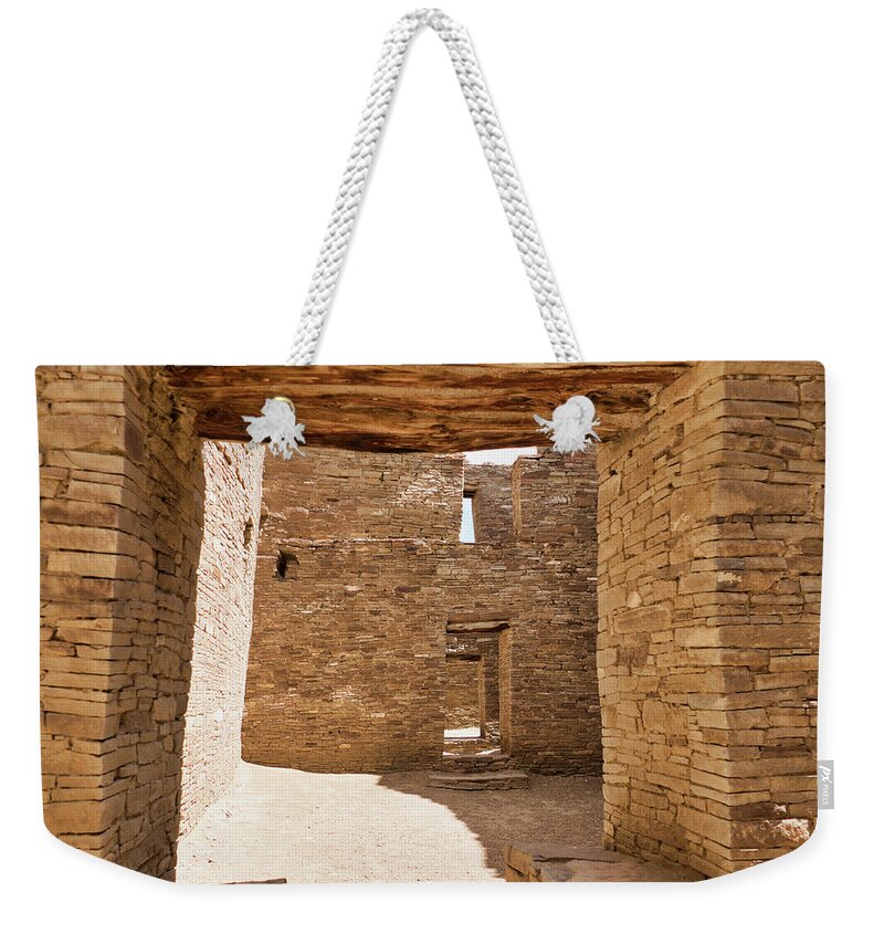 Pueblo Cultures Weekender Tote Bag featuring the photograph Chaco Canyon, New Mexico by Segura Shaw Photography