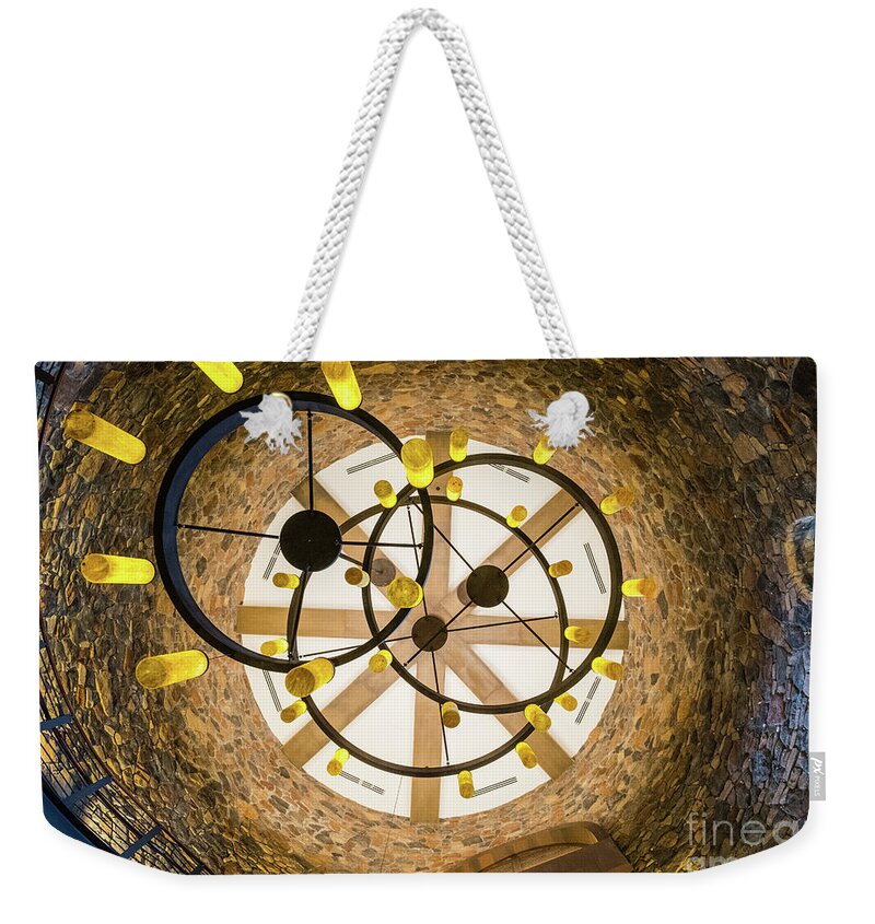 Interior Design Weekender Tote Bag featuring the photograph Chandelier by Len Tauro