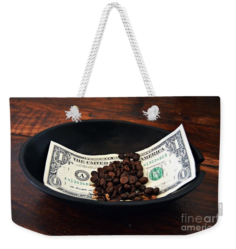 One Dollar Weekender Tote Bag featuring the photograph Change by Thomas Schroeder