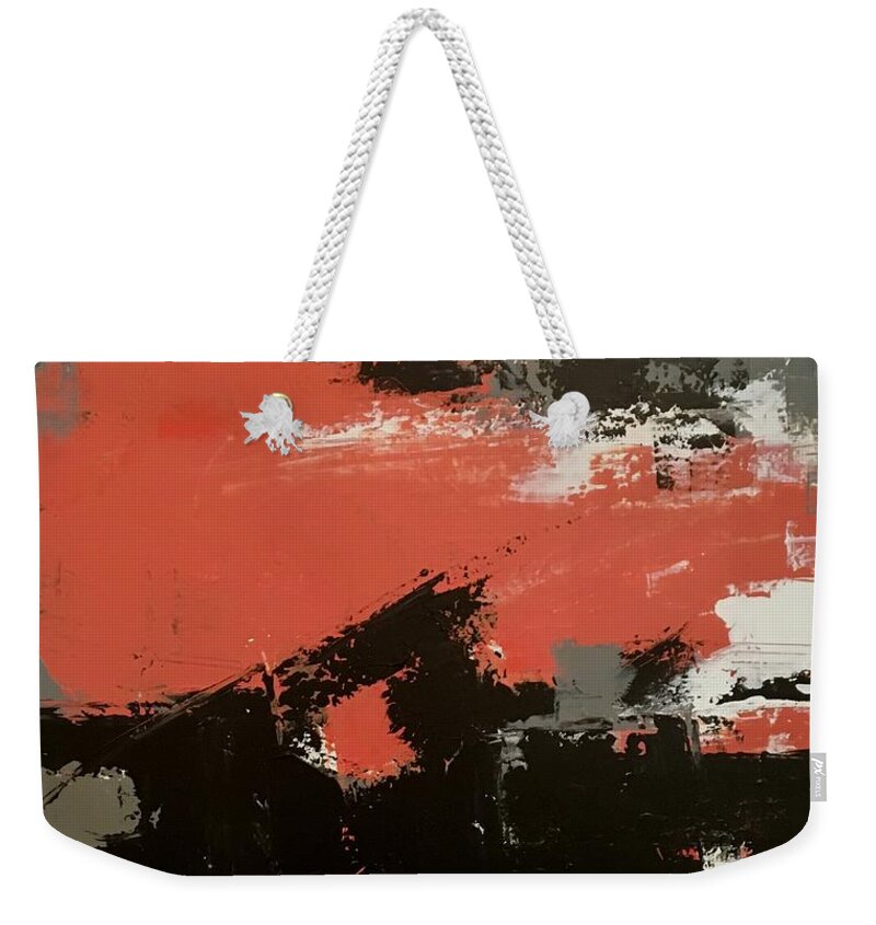 Abstractart Weekender Tote Bag featuring the painting Changing Time by Suzzanna Frank