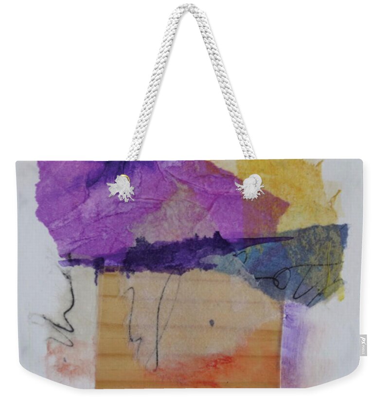 Mixed Media Weekender Tote Bag featuring the mixed media Chapter 3 by Christine Chin-Fook