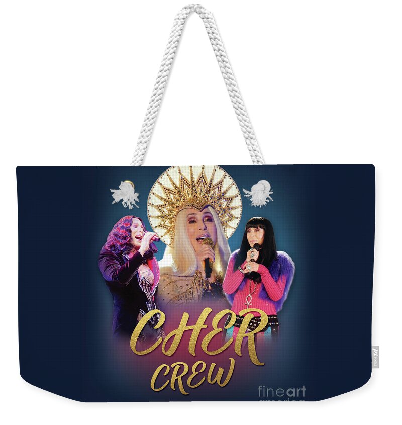 Cher Weekender Tote Bag featuring the digital art Cher Crew x3 by Cher Style