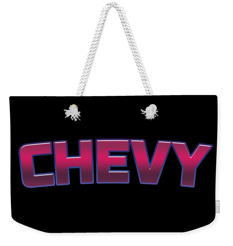 Chevy Weekender Tote Bag featuring the digital art Chevy by TintoDesigns