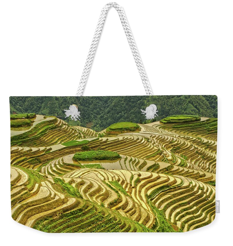 Grass Weekender Tote Bag featuring the photograph China In Hdr by John Roberts, Photographer
