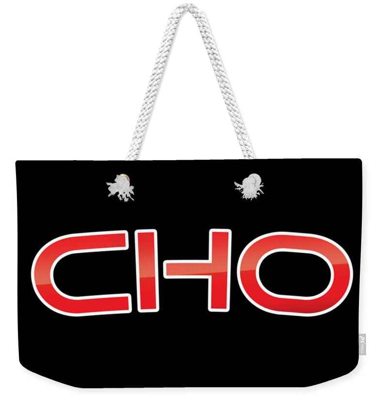 Cho Weekender Tote Bag featuring the digital art Cho by TintoDesigns