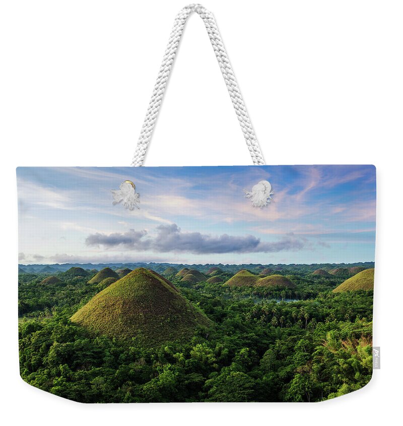 Scenics Weekender Tote Bag featuring the photograph Chocolate Hills, Bohol, Philippines by John Harper