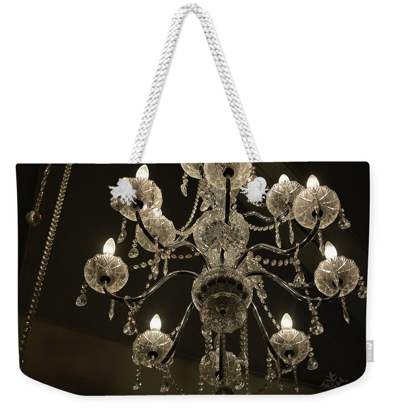 Chrystal Weekender Tote Bag featuring the photograph Chrystal Lights by Vivian Martin