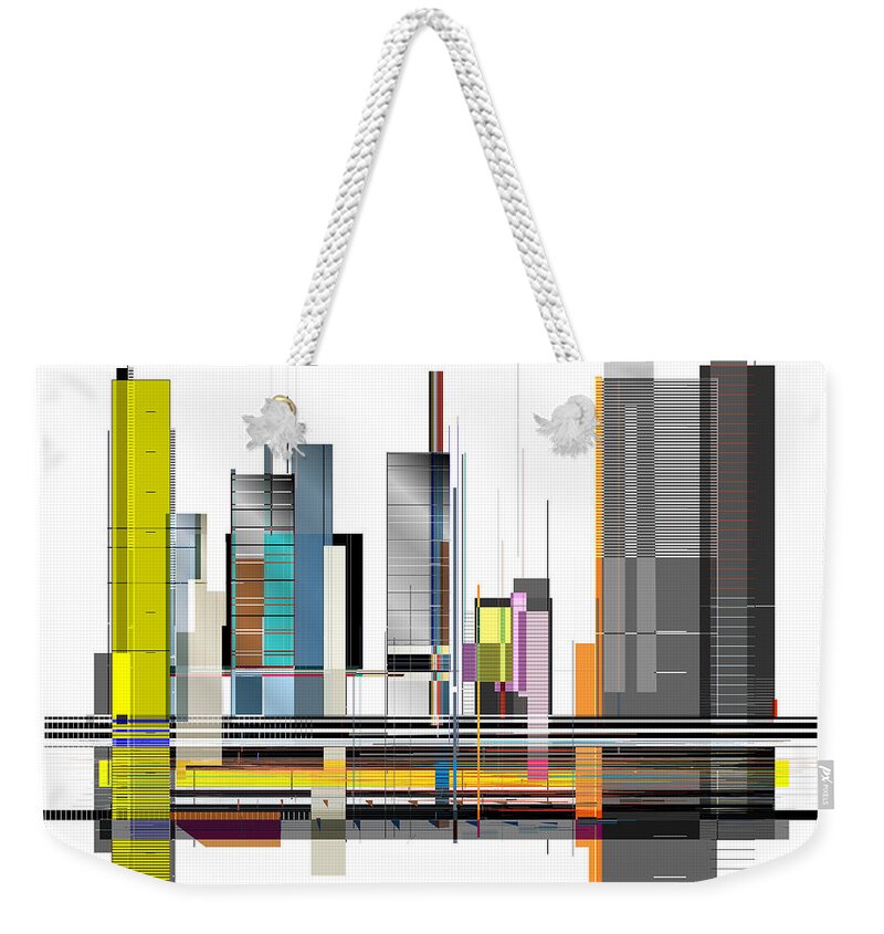 Outdoors Weekender Tote Bag featuring the photograph City Line by Jim Keaton
