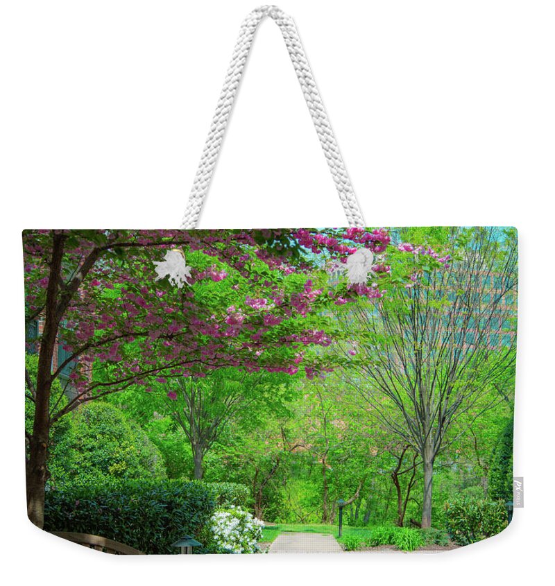 Landscapes Weekender Tote Bag featuring the photograph City Oasis by Lora J Wilson