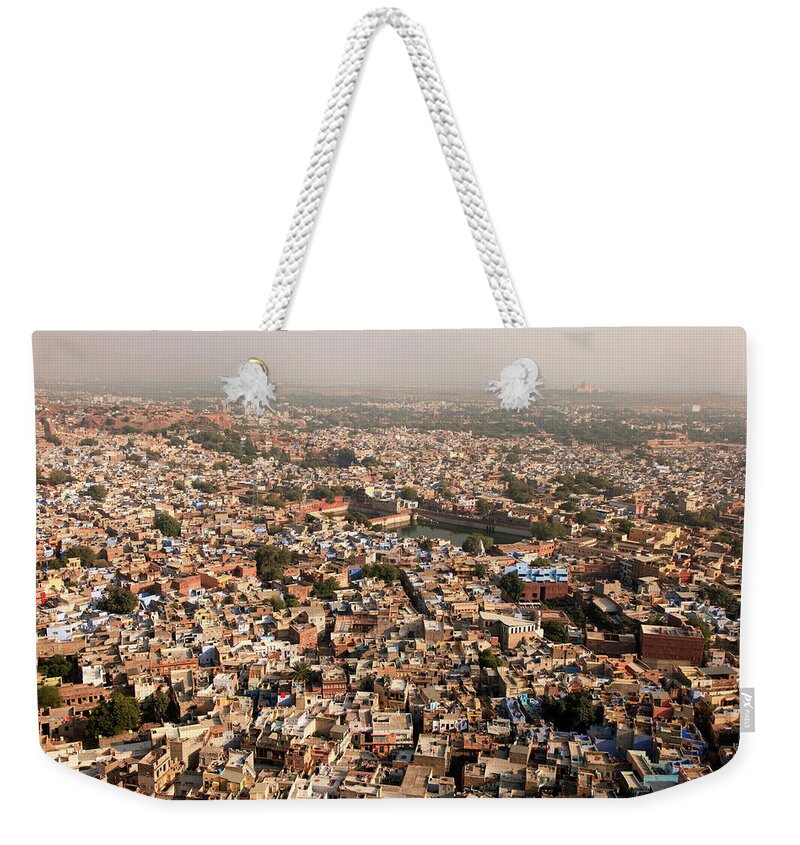 Tranquility Weekender Tote Bag featuring the photograph City Of Jodhpur by Milind Torney