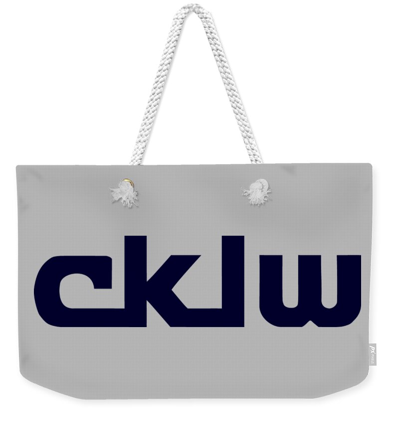 Cklw Weekender Tote Bag featuring the digital art CKLW Mid-70's Logo by Thomas Leparskas