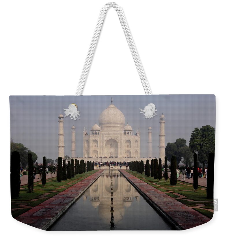 Arch Weekender Tote Bag featuring the photograph Classic Taj by Saumil Shah - Flickr.com/saumil