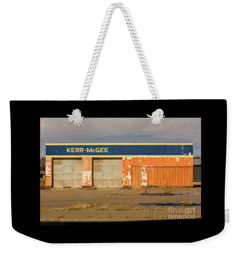 Closed Kerr-mcgee Station Weekender Tote Bag featuring the photograph Closed Kerr - McGee Station by Imagery by Charly