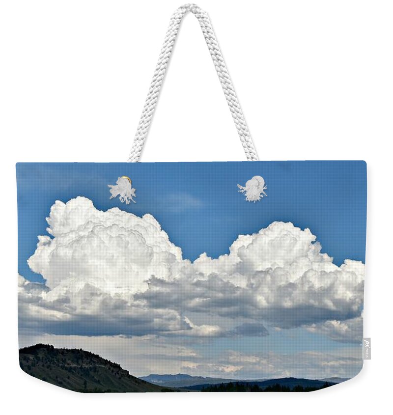 Clouds Weekender Tote Bag featuring the photograph Clouds Are Forming by Dorrene BrownButterfield