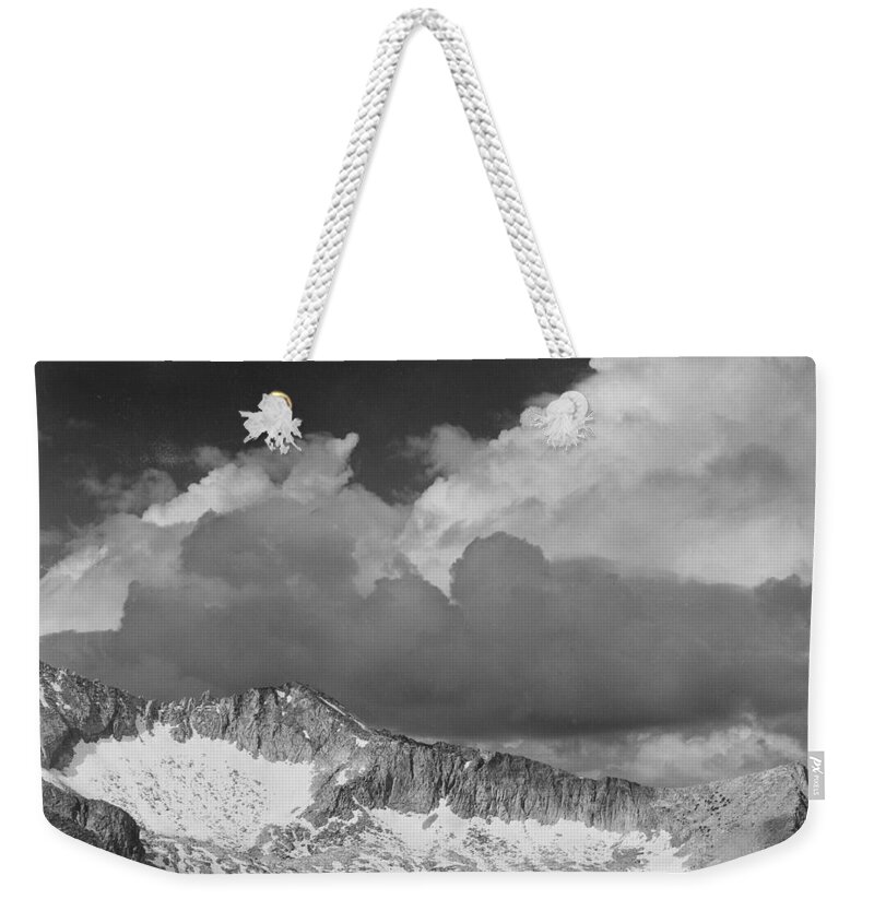 Clouds Weekender Tote Bag featuring the painting Clouds over White Pass Kings River Canyon by Ansel Adams