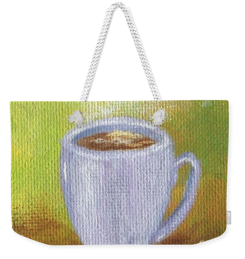 Coffee Weekender Tote Bag featuring the painting Coffee 2 by Helian Cornwell