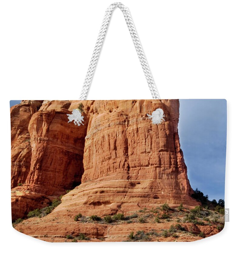 Arizona Weekender Tote Bag featuring the photograph Coffee Pot Rock by Jenniferphotographyimaging