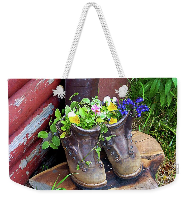 Wildflowers Weekender Tote Bag featuring the photograph Colorado Vase by Peggy Dietz
