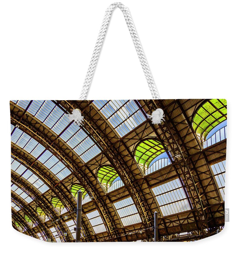 Architecture Weekender Tote Bag featuring the photograph Colorful in the Winter Mid-day Sunlight by ProPeak Photography