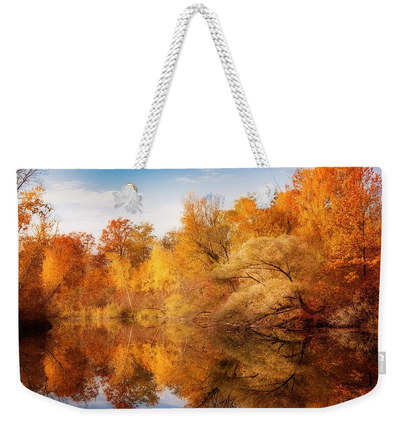 Forest Weekender Tote Bag featuring the photograph Colors Explosion by Philippe Sainte-Laudy