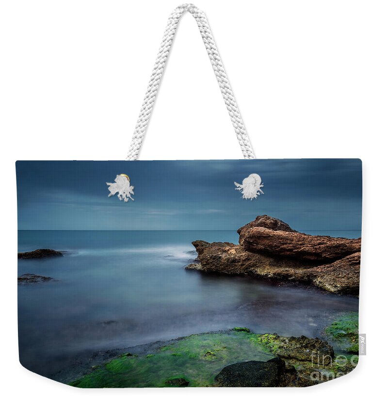 Vacaciones Weekender Tote Bag featuring the photograph Colors of the Mediterranean Sea by Hernan Bua