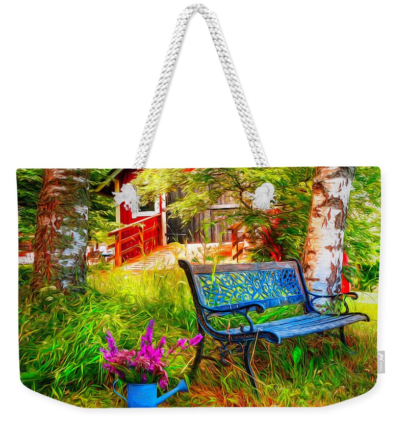 Barn Weekender Tote Bag featuring the photograph Come Back Home Painting by Debra and Dave Vanderlaan
