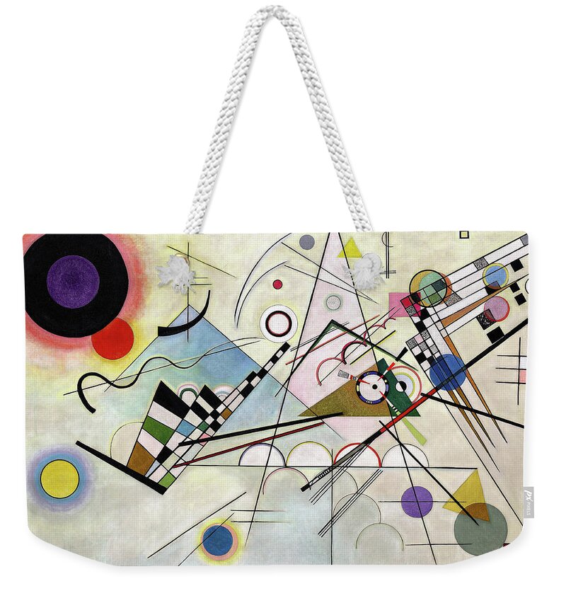 Kandinsky Composition Weekender Tote Bag featuring the painting Composition 8 - Komposition 8 by Wassily Kandinsky