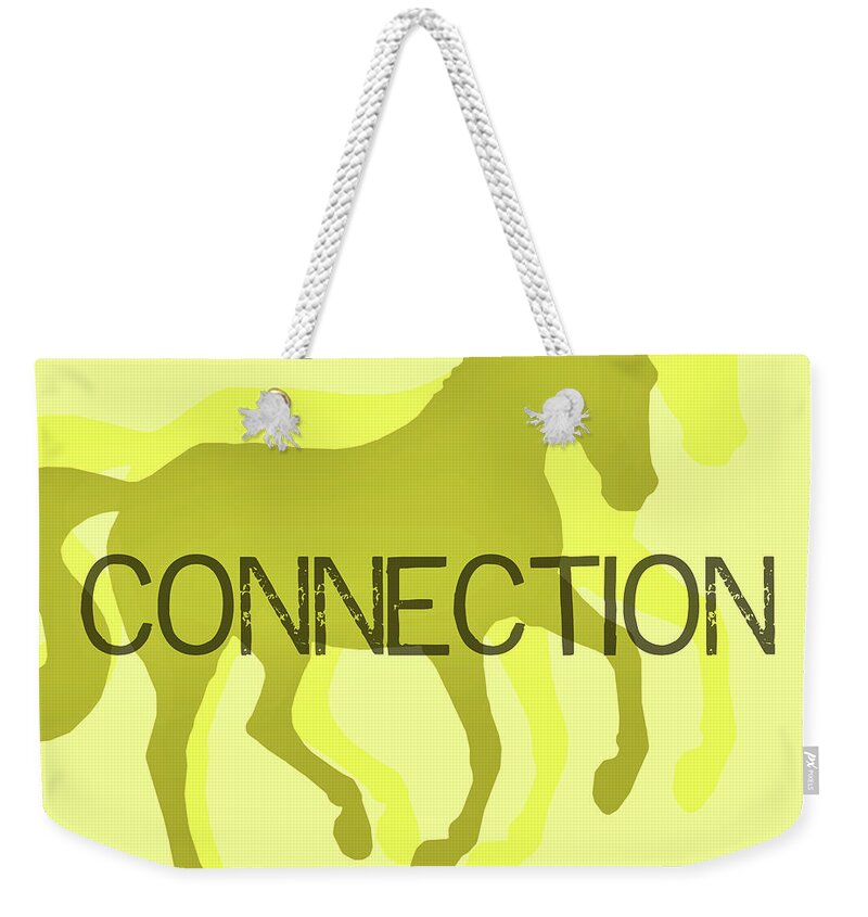 Acceptance Weekender Tote Bag featuring the photograph Connection Duet by Dressage Design