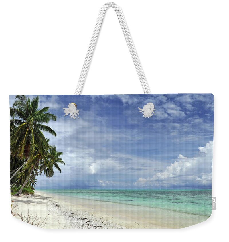 Panoramic Weekender Tote Bag featuring the photograph Cook Islands by Oversnap