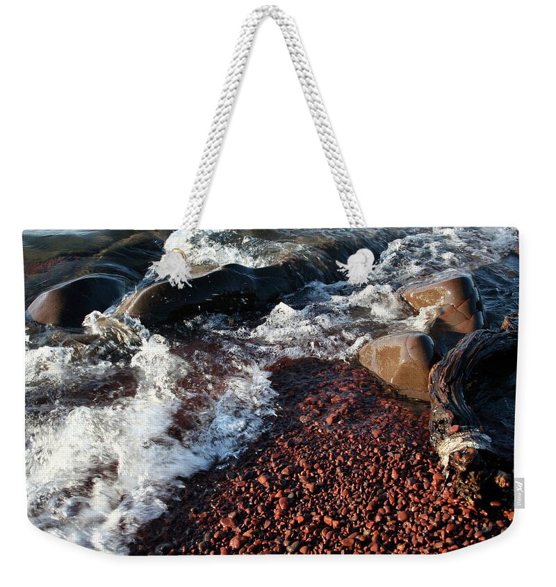Copper Rock Inflow Weekender Tote Bag featuring the photograph Copper Rock Inflow by Dylan Punke