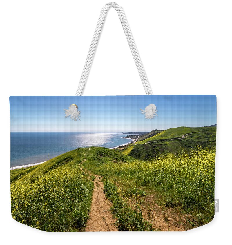 Beach Weekender Tote Bag featuring the photograph Corral Canyon Super Bloom by Andy Konieczny