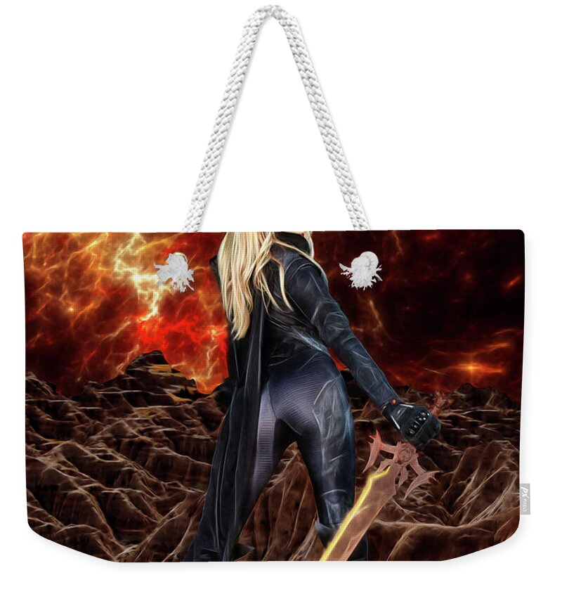 Destroyer Weekender Tote Bag featuring the photograph Cosmic Destroyer by Jon Volden