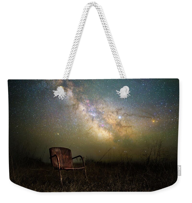 Milky Way Weekender Tote Bag featuring the photograph Country Planetarium by Aaron J Groen