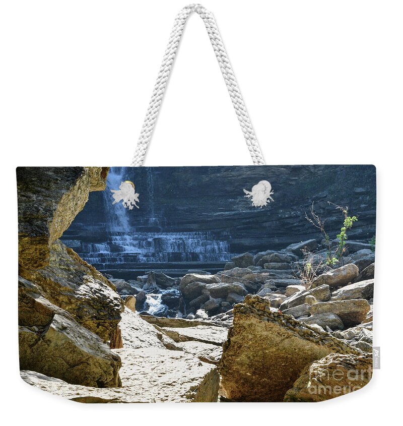 Cummins Falls State Park Weekender Tote Bag featuring the photograph Cummins Falls 11 by Phil Perkins