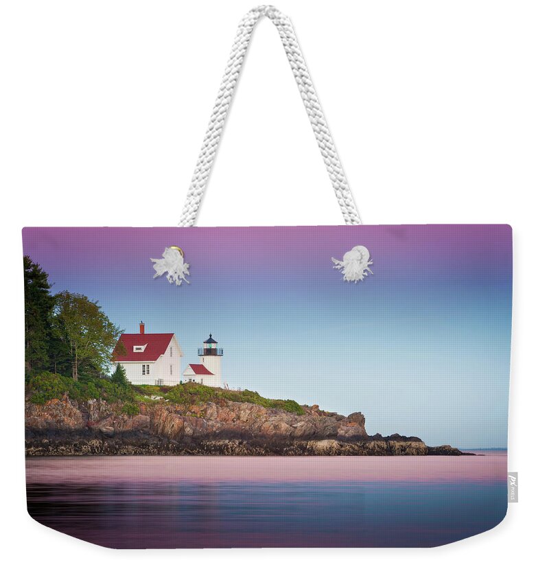 Tranquility Weekender Tote Bag featuring the photograph Curtis Island Lighthouse - Camden, Me by Doug Van Kampen, Van Kampen Photography