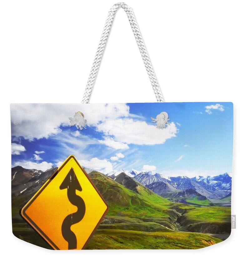Tranquility Weekender Tote Bag featuring the photograph Curves Ahead by Ulrich Mueller