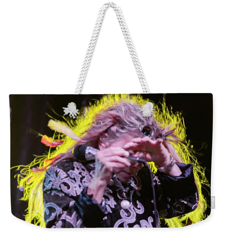 Missing Persons Weekender Tote Bag featuring the photograph Dale Bozzio 6 by Denise Dube