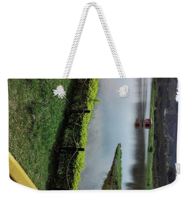 Dam Weekender Tote Bag featuring the photograph Dam-lake by Nestor Cardona Cardona