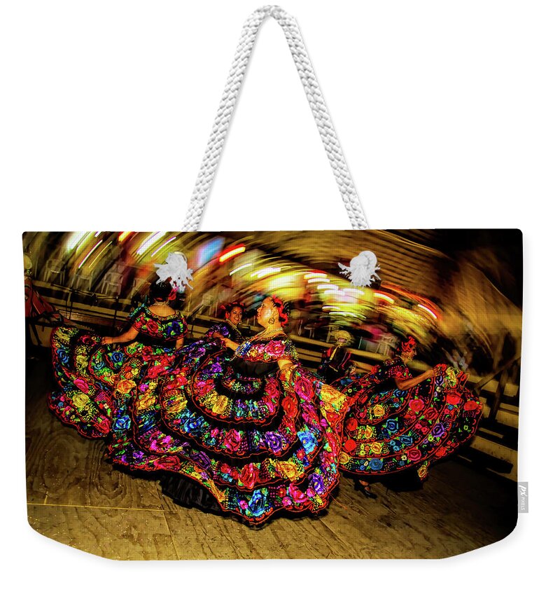 Chiapas Weekender Tote Bag featuring the photograph Dancers in Chiapas Mexico by David Smith