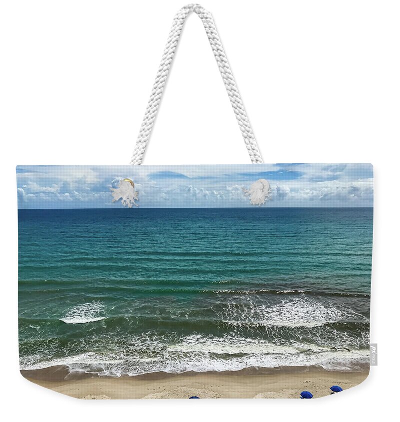 Florida Weekender Tote Bag featuring the photograph Day at the Beach by Frank Mari