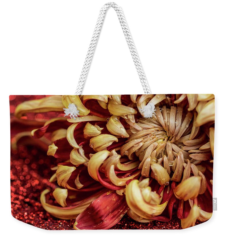 Petals Weekender Tote Bag featuring the photograph Dazzle and Dewdrops by Vanessa Thomas
