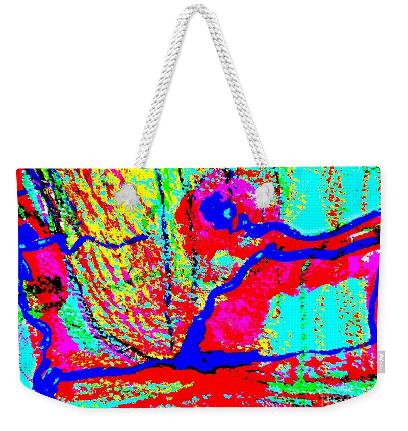 Deadly Beauty Weekender Tote Bag featuring the painting Deadly Beauty-3 by Katerina Stamatelos