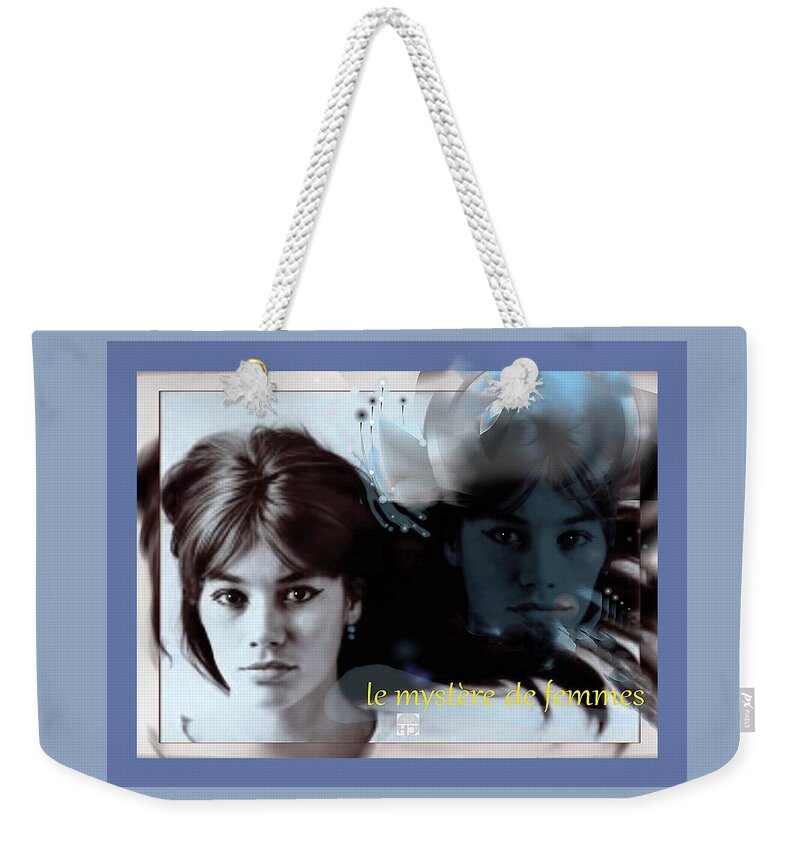 Beauty Weekender Tote Bag featuring the mixed media De Femmes . . . by Hartmut Jager